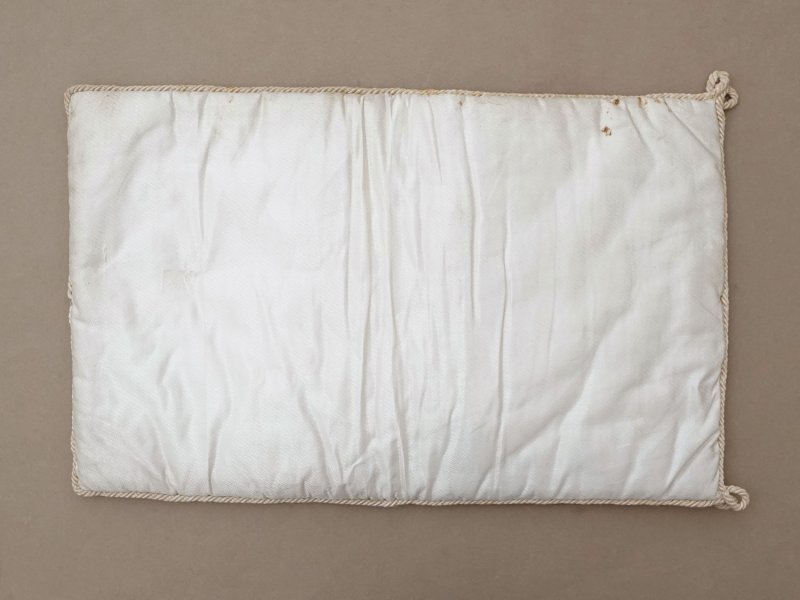 画像6: アンティーク シルク製 ポシェット リボン刺繍 ハンキーケース 