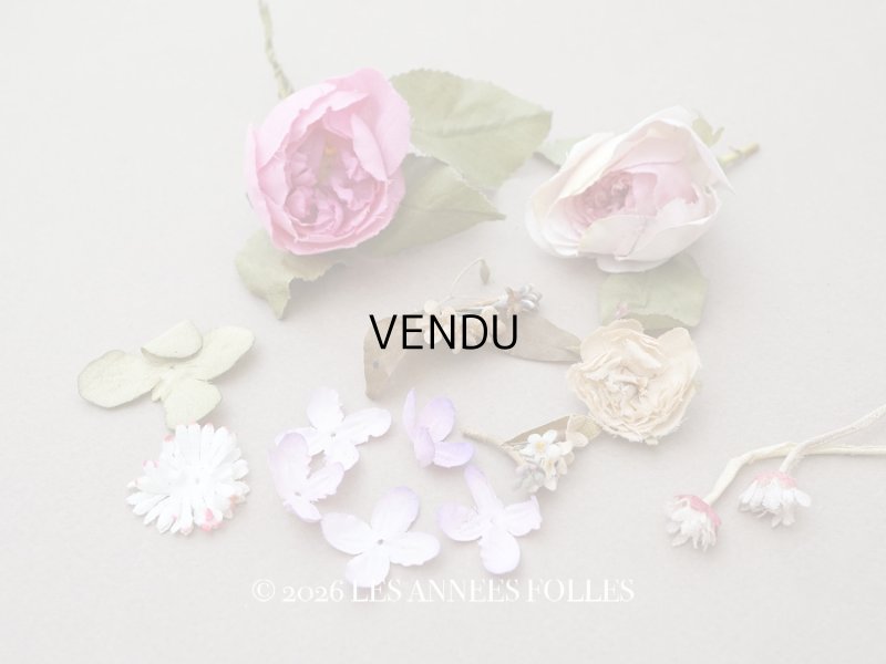 画像1: ＊蚤の市セット＊ アンティーク 小さな布花のセット