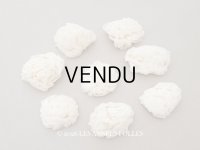 ＊蚤の市セット＊ アンティーク シルクシフォン 薔薇の布花 8点セット