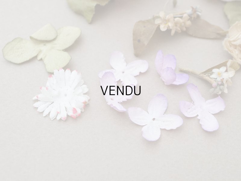 画像4: ＊蚤の市セット＊ アンティーク 小さな布花のセット