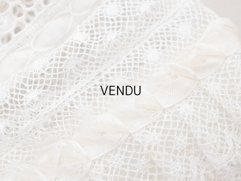 画像6: ＊蚤の市＊アンティーク ベビーボネ レース＆シルクリボン