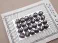 画像2: アンティーク マザーオブパール製 極小 ボタン 5mm 24ピース チャコールグレー シェルボタン (2)