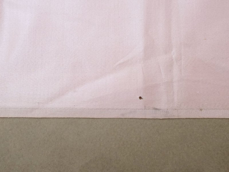 画像10: 19世紀末 アンティーク シルクサテン ファブリック ベビーピンク 生地 53×99cm