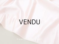 19世紀末 アンティーク シルクサテン ファブリック ベビーピンク 生地 53×99cm