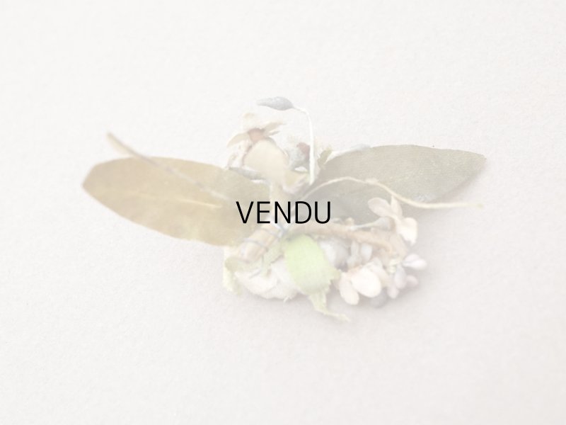 画像4: アンティーク 小さな布花 薔薇＆勿忘草 ドール用