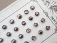 画像3: アンティーク マザーオブパール製 極小 ボタン 5mm 24ピース シェルボタン ブラウン (3)