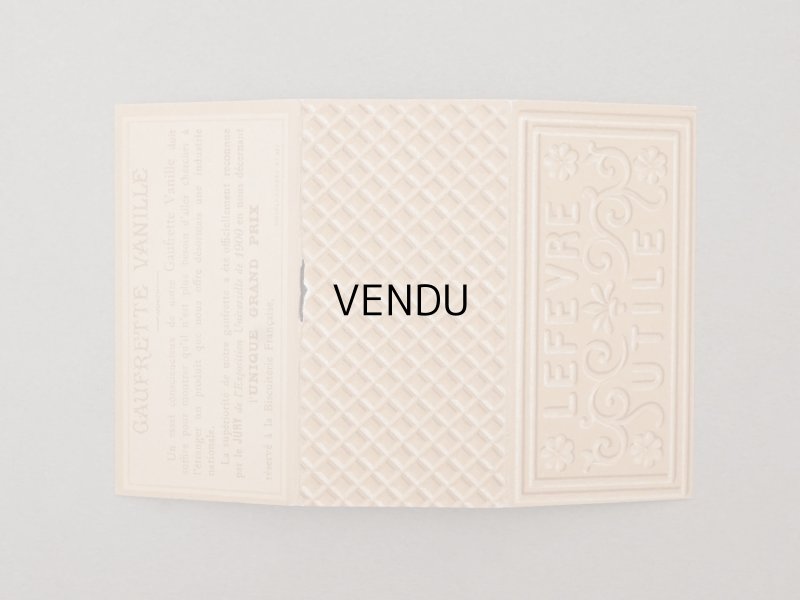 画像3: ＊蚤の市＊1901年 アンティーク『LU』カレンダー ウエハース型 GAUFRETTE VANILLE - LEFEVRE-UTILE -