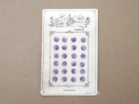 アンティーク マザーオブパール製 極小 ボタン 6.5mm 24ピース シェルボタン ラヴェンダー色