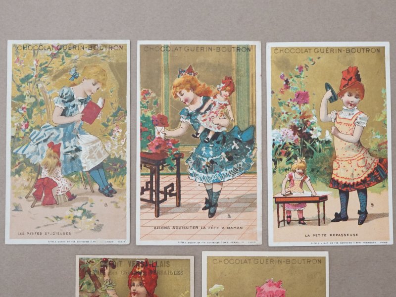 画像2: ＊蚤の市セット＊アンティーク クロモ 5点セット