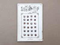 アンティーク マザーオブパール製 極小 ボタン 5mm 24ピース シェルボタン ブラウン