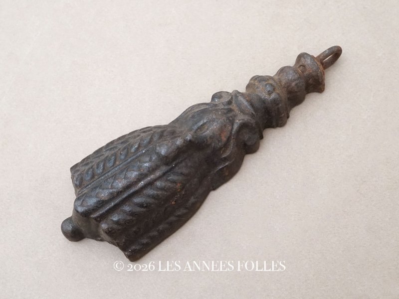 画像1: ＊蚤の市＊アンティーク タッセル型 カーテン重し メタル製