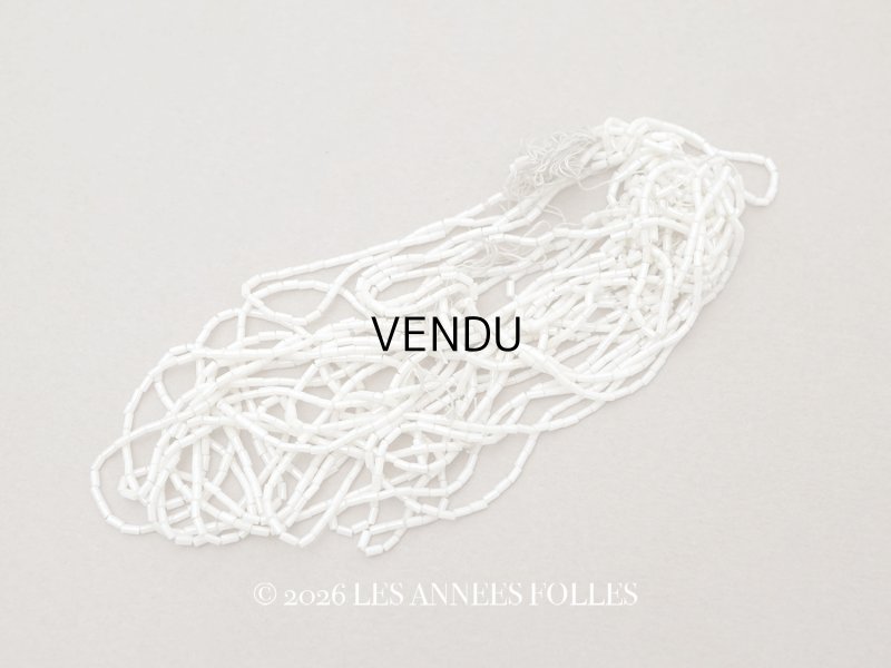 画像1: アンティーク シードビーズ アイボリー 1cm=4粒 9g