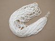画像5: アンティーク ガラス製 サティネビーズ オフホワイト 57g 1cm=5.5粒  (5)