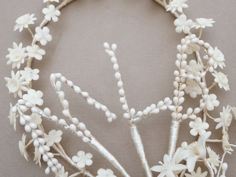 画像6: アンティーク ワックスフラワーのブーケ イニシャル  [ MLB ]  結婚式 ウェディング