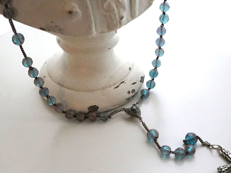 画像15: 【セール対象外】【クーポン対象外】アンティーク サフィレットのロザリオ シルバー製