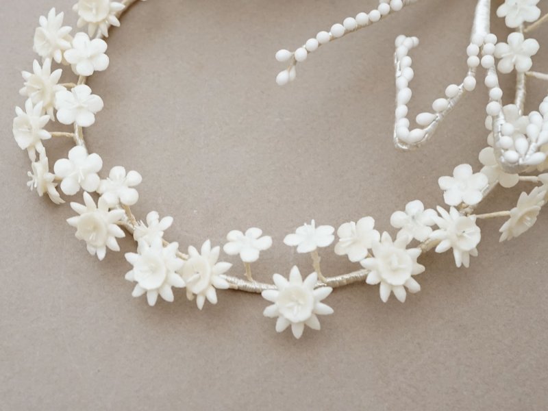 画像8: アンティーク ワックスフラワーのブーケ イニシャル  [ MLB ]  結婚式 ウェディング