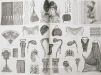 ＊蚤の市＊1878年 アンティーク 本 モード新聞 1年分 ファッションプレートブック LA MODE ILLUSTREE