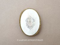 19世紀 アンティーク ピンクッション イニシャル入りメダイヨン