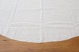 画像16: アンティーク  ドット刺繍入り コットンオーガンジー オフホワイト ファブリック テーブルクロス (16)