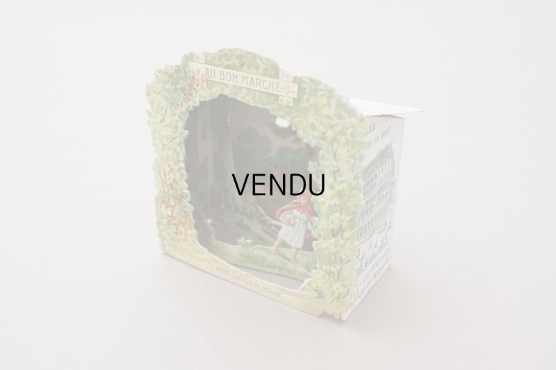 画像2: アンティーク 希少 ボンマルシェ 立体 クロモ 赤ずきんちゃん - AU BON MARCHE PARIS -