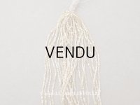 アンティーク カット入り クリア＆シャンパンゴールド シードビーズ ガラスビーズ 24〜25g