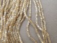 画像6: アンティーク カット入り クリア＆シャンパンゴールド シードビーズ ガラスビーズ 24〜25g (6)