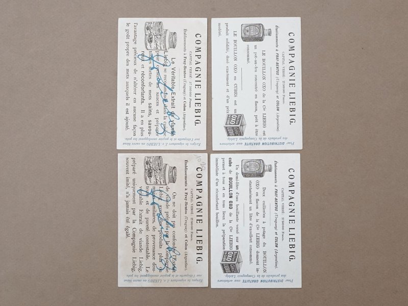 画像4: ＊蚤の市セット＊アンティーク クロモ 4点セット LIEBIG