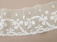 画像8: 19世紀 アンティーク 手編みの ヴァランシエンヌレース 花模様 幅10.6cm (8)