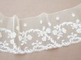 画像2: 19世紀 アンティーク 手編みの ヴァランシエンヌレース 花模様 幅10.6cm (2)