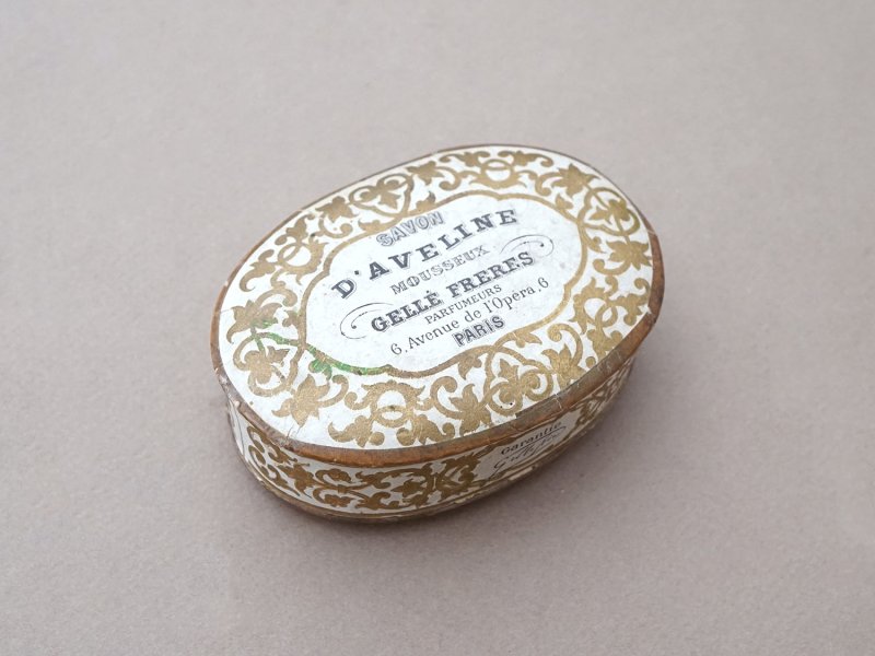 画像2: 19世紀 アンティーク ソープボックス SAVON D'AVELINE MOUSSEUX - GELLE FRERES -