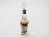 19世紀 アンティーク 百合の紋章型の栓付き 小さなパフュームボトル - GELLE FRERES PARIS -