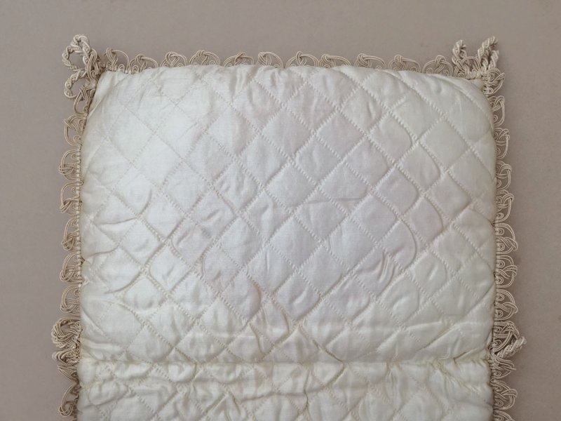 画像16: 19世紀 アンティーク シルク製 ポシェット リボン＆花のリース【CH】ハンキーケース 