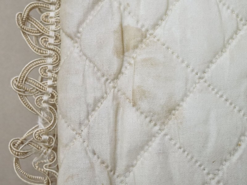 画像12: 19世紀 アンティーク シルク製 ポシェット リボン＆花のリース【CH】ハンキーケース 