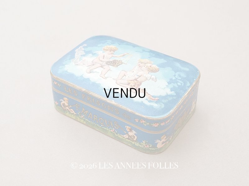 画像1: アンティーク 『ショコラ・フランソワ・ マルキ』のお菓子箱  LES FRISONS DE F.MARQUIS - CHOCOLAT FRANCOIS MARQUIS PARIS -
