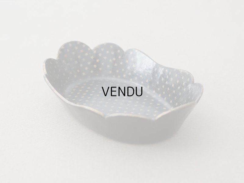 画像5: 19世紀 アンティーク ナポレオン3世時代 パピエマシェ 小さなトレイ 星柄