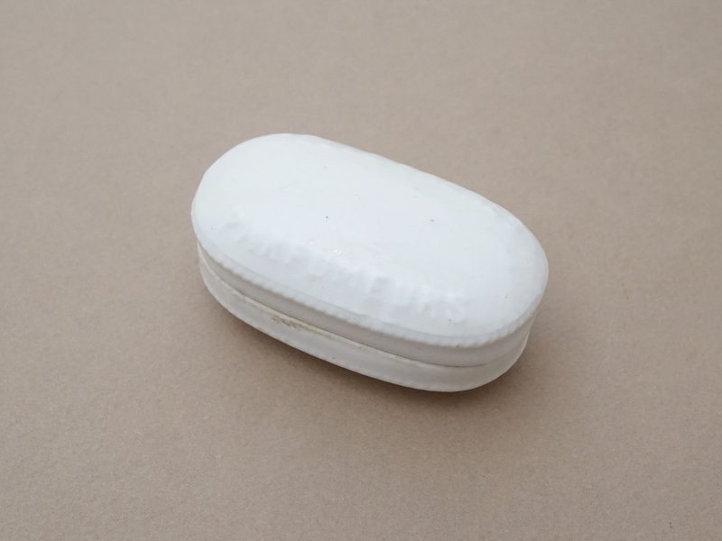 画像2:  アンティーク GELLE FRERES 歯磨き粉ケース セラミック製 - GELLE FRERES PARIS -