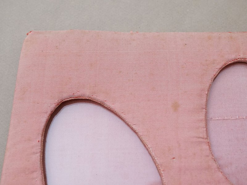 画像3: ＊蚤の市＊アンティーク フォトフレーム シルク製 ピンク