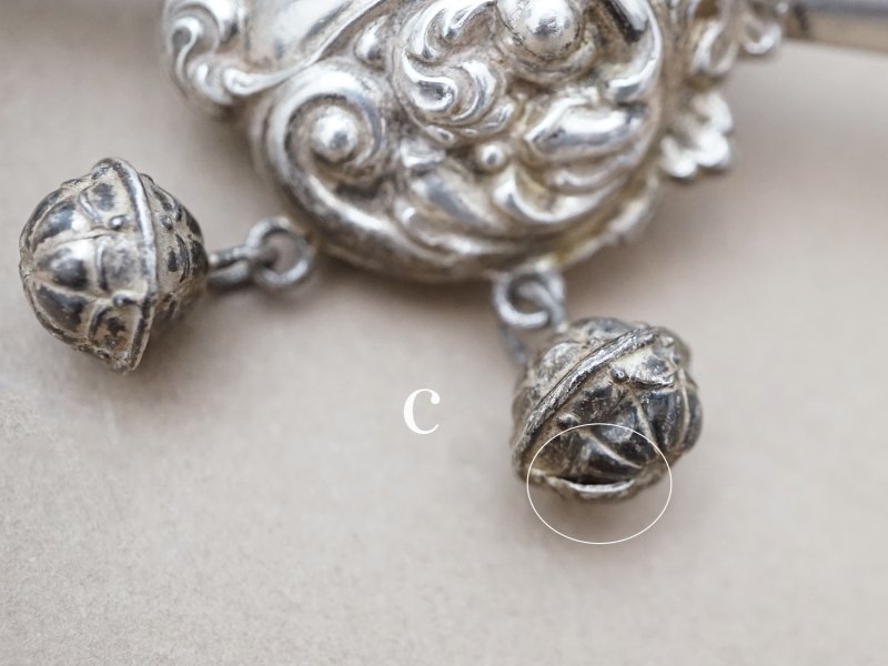 画像8: ＊蚤の市＊19世紀 ナポレオン3世時代 アンティーク ラトル シルバー製