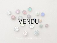 19世紀末 アンティーク グラスストーン 18ピースのセット ラインストーン