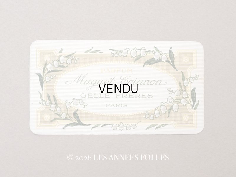 画像1: 1910年 アンティーク 鈴蘭のパフュームカード MUGUET TRIANON - GELLE FRERES PARIS -