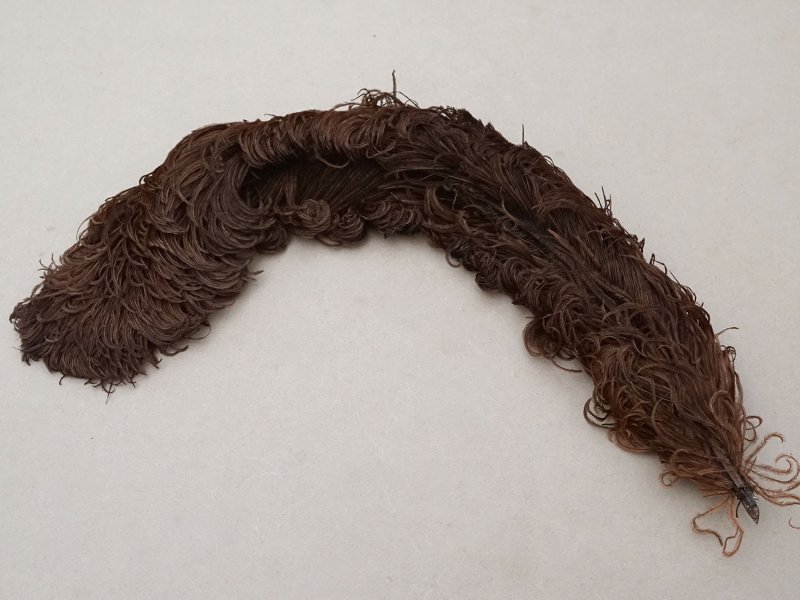 画像5: ＊蚤の市＊アンティーク  帽子用 フェザー チョコレートブラウン 羽飾り 
