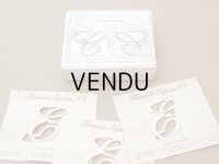 1900年頃 アンティーク 箱入り イニシャルシート モノグラム 3シート【E】-N°5- INITIALES BRODEES PLUMETIS-EXPRESS