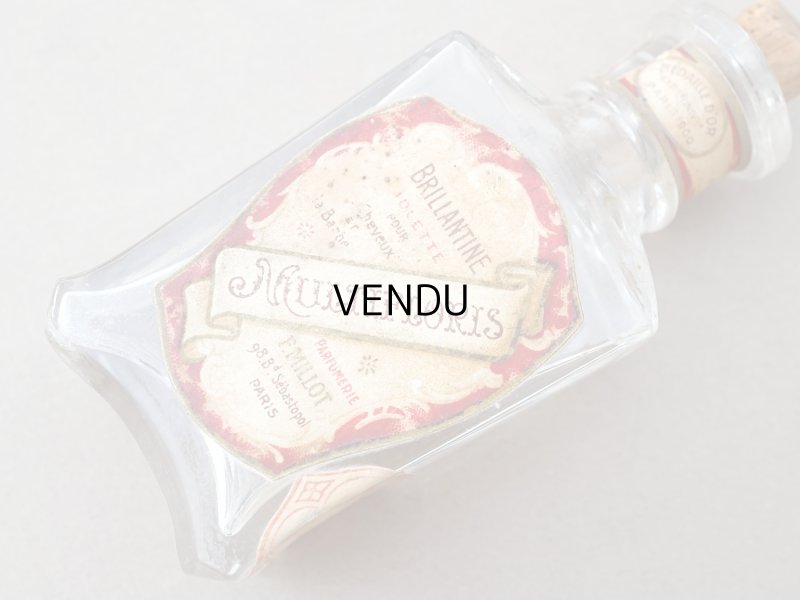 画像3: ＊蚤の市＊アンティーク パフュームボトル BRILLANTE POUR LES CHEVEUX ET LA BARBE MULTIFLORIS E - PARFUMERIE F.MILLOT PARIS - 