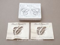 1900年頃 アンティーク 箱入り イニシャルシート モノグラム 2シート【C】-N°5- INITIALES BRODEES PLUMETIS-EXPRESS