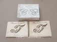 画像1: 1900年頃 アンティーク 箱入り イニシャルシート モノグラム 2シート【F】-N°5- INITIALES BRODEES PLUMETIS-EXPRESS (1)