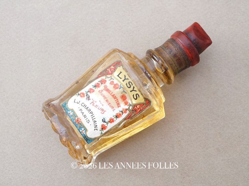 画像1: ＊蚤の市＊未開封 アンティーク 香水瓶　パフュームボトル LYSYS BRILLANTINE SUPERIEURE AUX FLEURS  - L.J.CHARPILLAINE PARIS -
