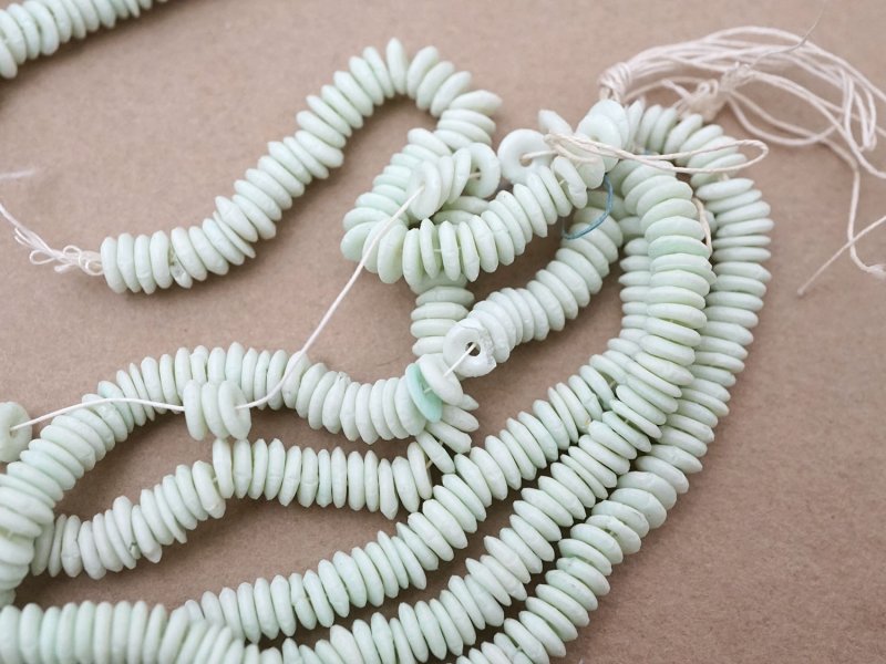 画像6: アンティーク ゼラチン製 スフレ スパンコール アップルグリーン 4mm 約1400ピース COL 17