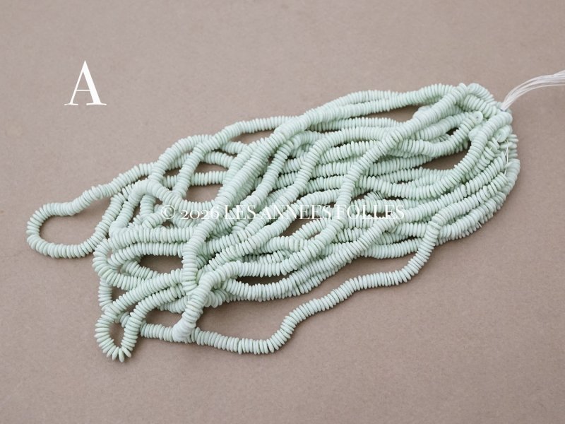 画像4: アンティーク ゼラチン製 スフレ スパンコール アップルグリーン 4mm 約1400ピース COL 17