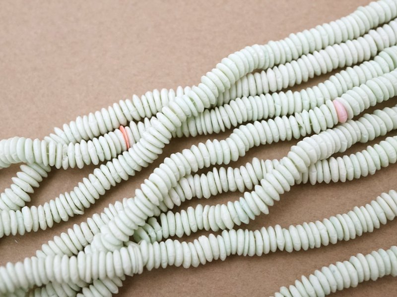 画像7: アンティーク ゼラチン製 スフレ スパンコール アップルグリーン 4mm 約1400ピース COL 17