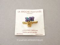 アンティーク 香り付き 花かごのブローチ LA BROCHE PARFUMEE